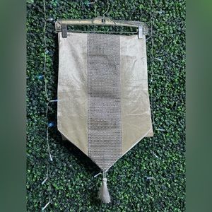 Set of two (2) rhinestone and velvet table runners